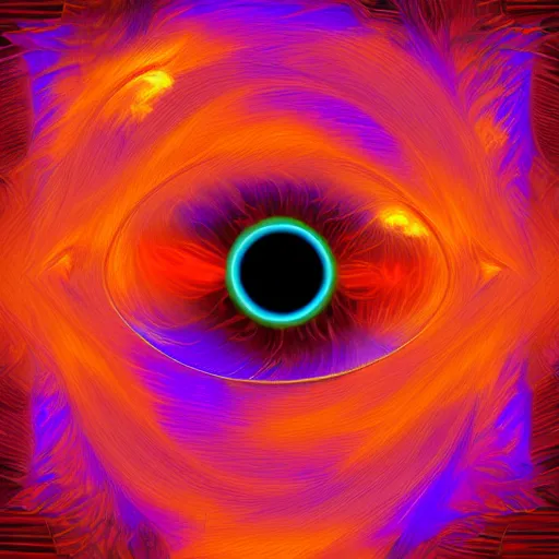 Prompt: Solar wind, digital art.