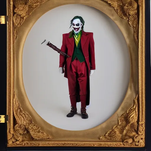 Prompt: professional portrait of the joker wearing a imperial roman soldier uniform, 8 k, very detailed, very intricate,