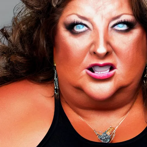 Prompt: angry Abby Lee Miller from Dance Moms, HD Photograph, Portrait, Face shot