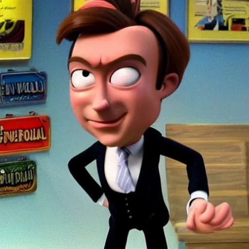 Image similar to “ saul goodman in jimmy neutron ”