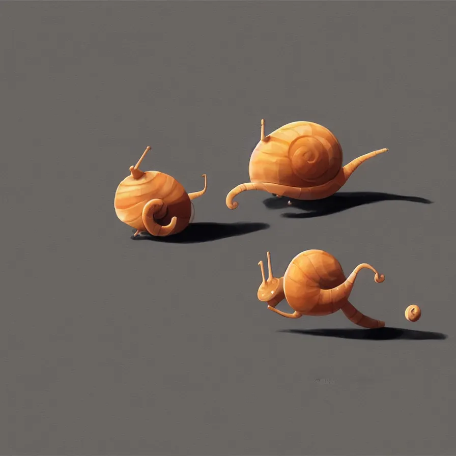 Image similar to A perfectly drawn snail is walking on the ground, art by Goro Fujita, ilustration, concept art, sharp focus, ArtStation, Deviantart