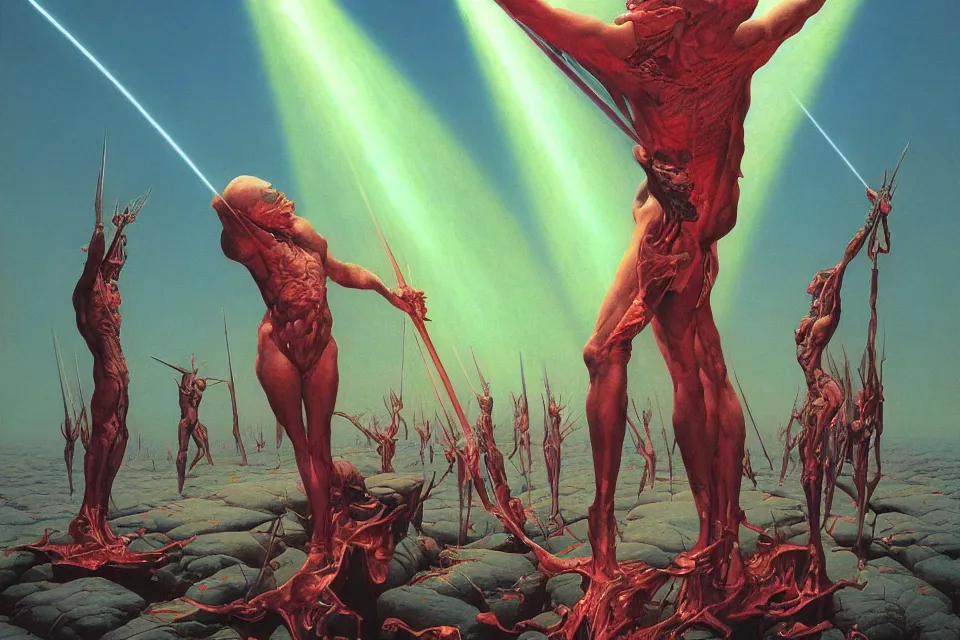 Image similar to divine light, wayne barlowe.