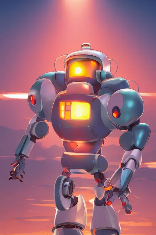 Image similar to metabots medabots medarotto medarot robot minimalist comics, behance hd by jesper ejsing, by rhads, makoto shinkai and lois van baarle, ilya kuvshinov, rossdraws global illumination ray tracing hdr radiating a glowing aura