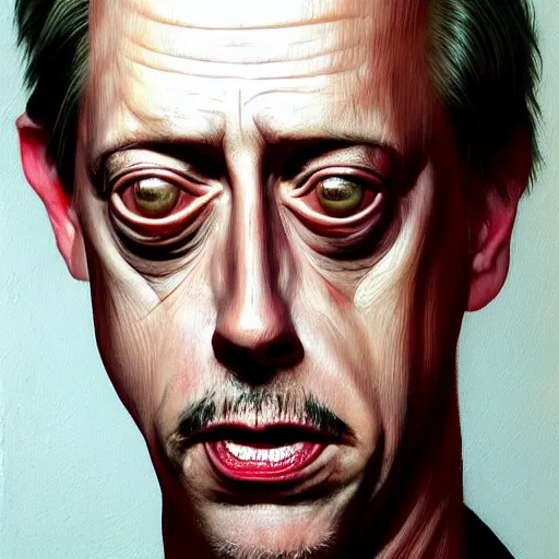 Prompt: hyperrealistic mixed media high resolution painting of a Steve Buscemi as the alien Kuato in Total Recall, stunning 3d render inspired art by István Sándorfi and Greg Rutkowski and Unreal Engine, perfect symmetry, dim volumetric lighting, 8k octane beautifully detailed render, post-processing, extremely hyper-detailed, intricate, epic composition, highly detailed attributes, highly detailed atmosphere, cinematic lighting, masterpiece, trending on artstation, very very detailed, masterpiece, stunning, flawless structure, lifelike texture, perfection,