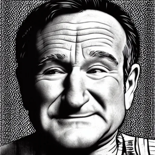 Prompt: “ Robin Williams in the style of Robert Crumb”