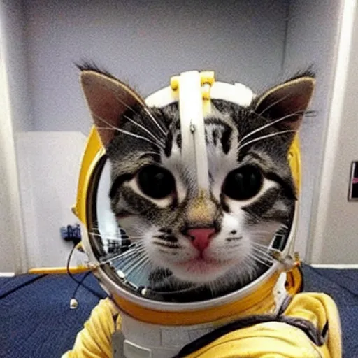 Image similar to cute kitty astronaut