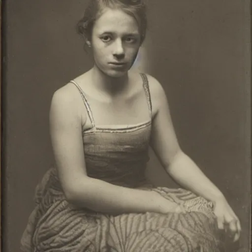 Image similar to photo of young woman by hendrikus van den sande bakhuyzen