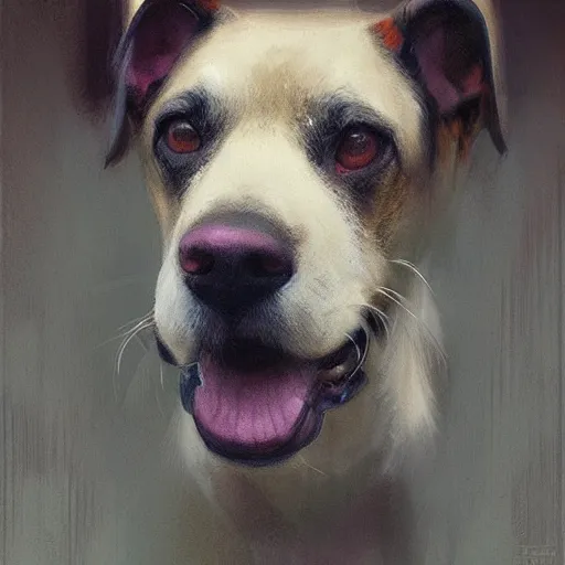 Prompt: dog by Richard Schmid by Jeremy Lipking by moebius by atey ghailan