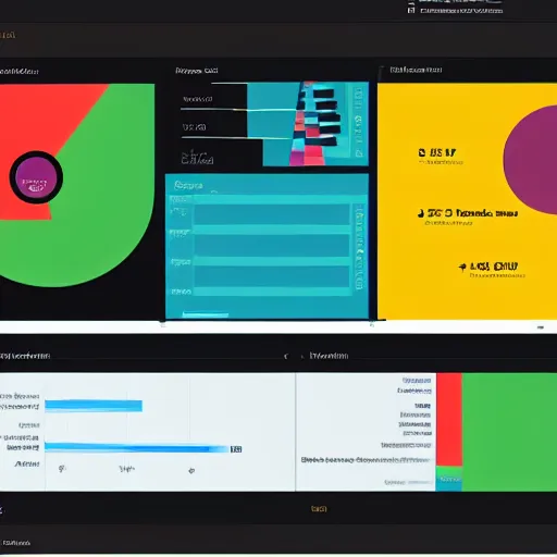 Prompt: Power Bi dashboard, by Kandinsky, digital concept art, with volumetric natural light