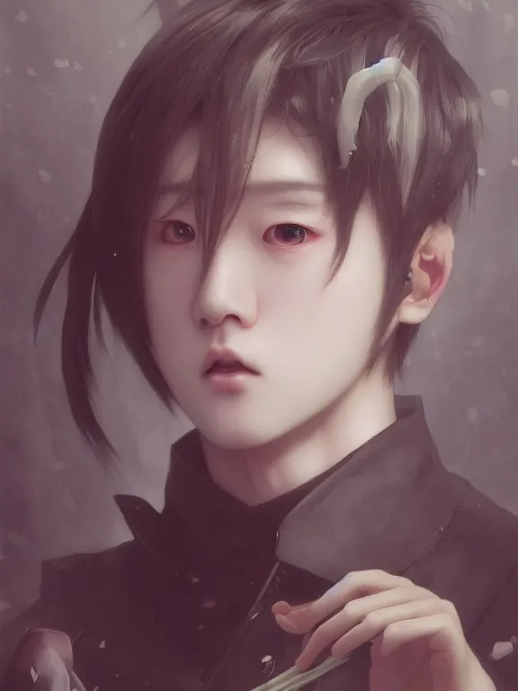 Image similar to Kpop boy idol with an eyeball head performing on stage. BTS. Eye exam. Friendly horror. Realistic. Wonho. y Ruan Jia and Artgerm and Range Murata and WLOP and Ross Tran and William-Adolphe Bouguereau. Key Art. Fantasy Illustration. award winning, Artstation, intricate details, realistic, Hyperdetailed, 8k resolution.