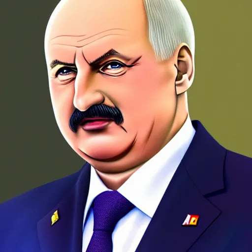 Image similar to president of belorussia, alexander lukashenko in anime style, sailor moon, anime, perfect faces, fine details
