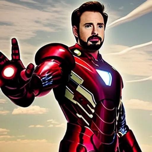 Image similar to chris evans as iron man