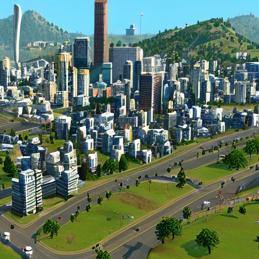 Prompt: Cities Skylines