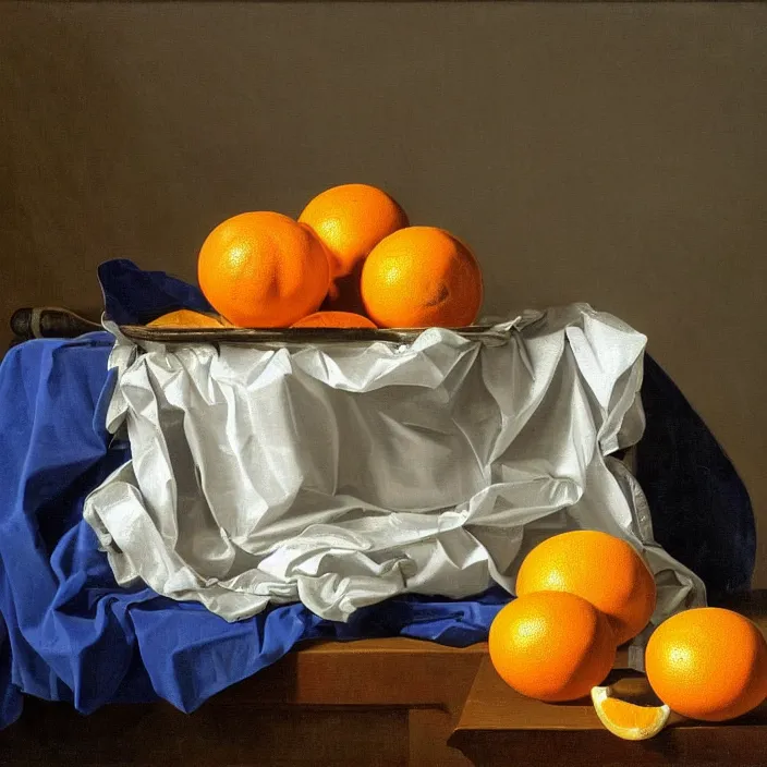 Prompt: windows xp, still life painting of an old crt monitor displaying the blue screen of death, by pieter claesz, oil on canvas, strong lighting, highly detailed, peeled oranges, sliced grapefruit, hyper realism, golden hour, god rays, hd, 4 k