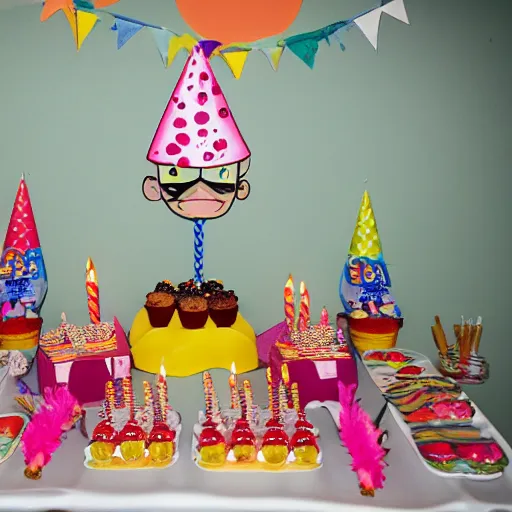 Prompt: birthday party