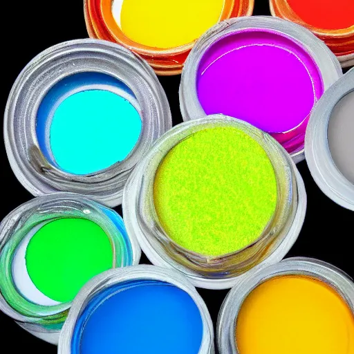 Prompt: luminous paint colors