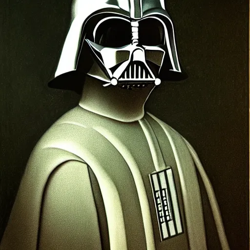 Image similar to highly detailed portrait of darth vader in the style by hieronymus bosch