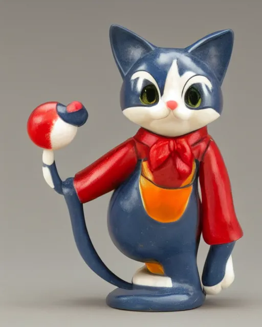 Image similar to disney, Wako Cat, 1940, figurine, detailed product photo