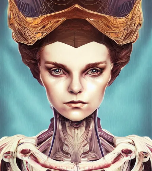 Prompt: beautiful female character inspired by venice carnival ellen ripley | | digital artwork made by greg rutswork, anna dittmann and lois van barlee, symmetrical, anatomically correct