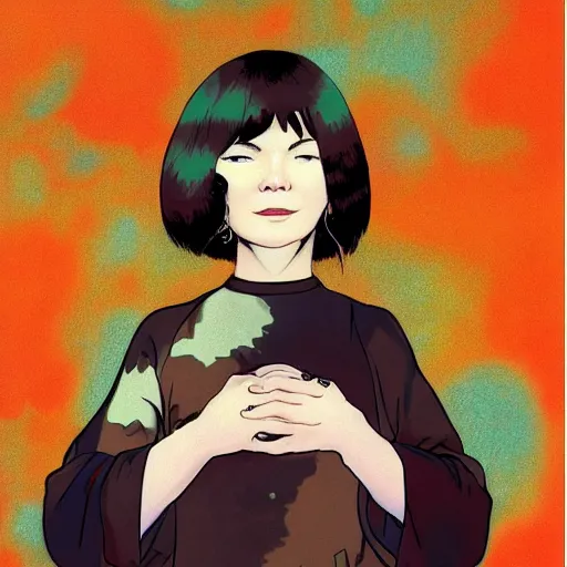 Image similar to bjork by satoshi kon