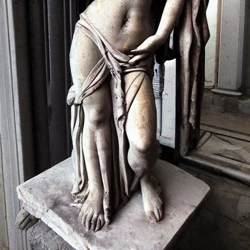 Image similar to “ antique rome statue of a sensual goddess of the life ”