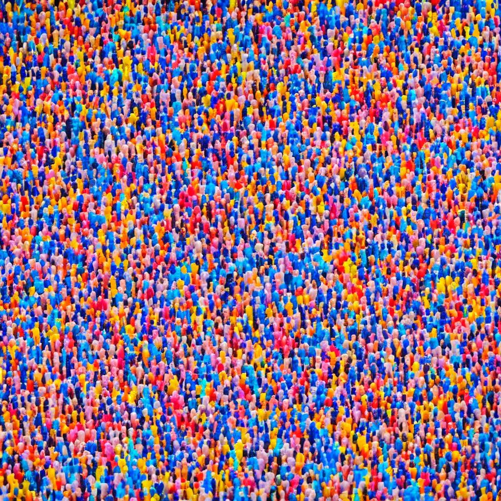 Prompt: Thousand of multcolored hands writing on a sheet of paper, close-up, corporate portrait, sigma 85mm, f 1/4