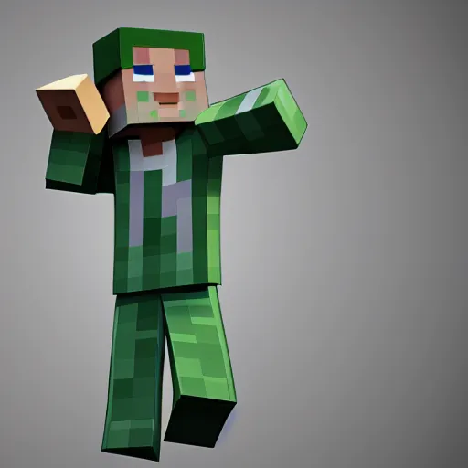 Prompt: Statue of Minecraft Steve, 8k resolution, heavy detail