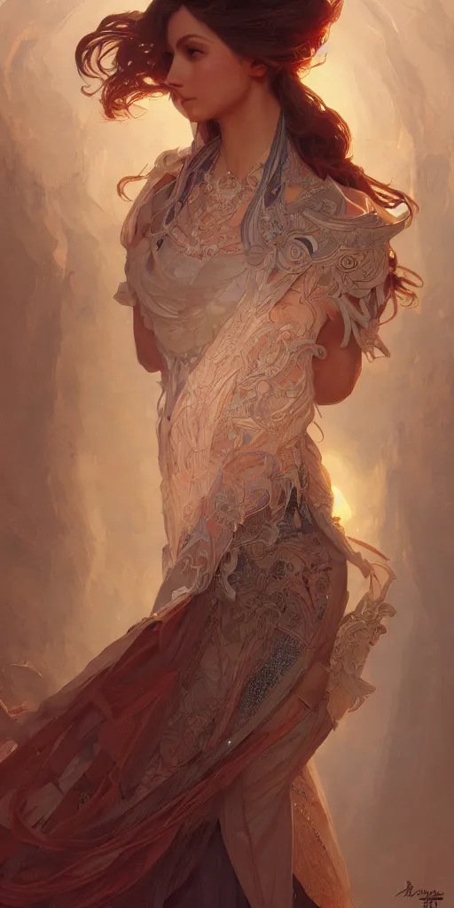 Image similar to most beautiful woman on earth, tall, intricate, highly detailed, digital painting, artstation, concept art, smooth, sharp focus, illustration, Unreal Engine 5, 8K, art by artgerm and greg rutkowski and alphonse mucha