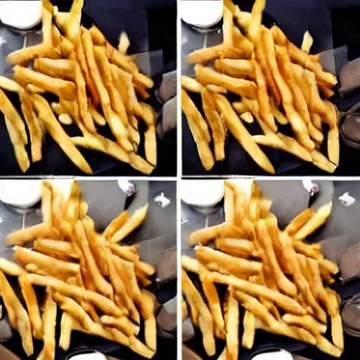 Image similar to [ french fries ] as ( stephen fry ) hybrid intercross mix