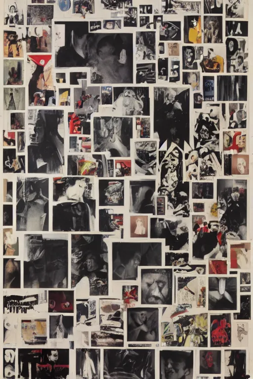 Prompt: life without ammo by richard hamilton and mimmo rotella and violet polsangi