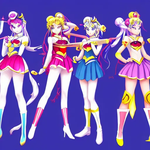 Image similar to master piece art of Sailor Moon league of legends by zeronis, kilart, stanton feng, trending on artstation