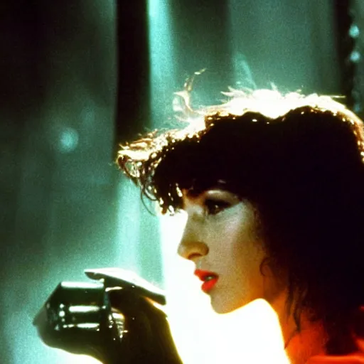 Prompt: Kate Bush in Blade Runner (1984),