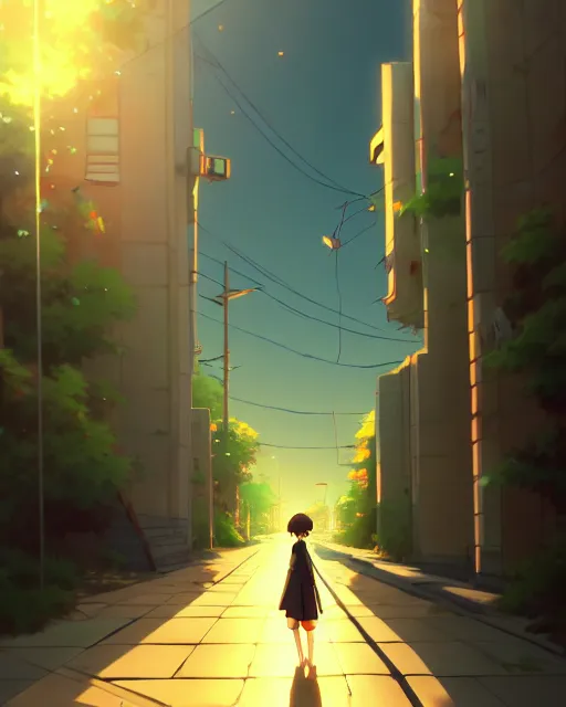 Image similar to anime style, vivid, expressive, 4 k, painting background, wallpaper, stunning, realistic light and shadow effects, centered, simple background, studio ghibly makoto shinkai yuji yamaguchi