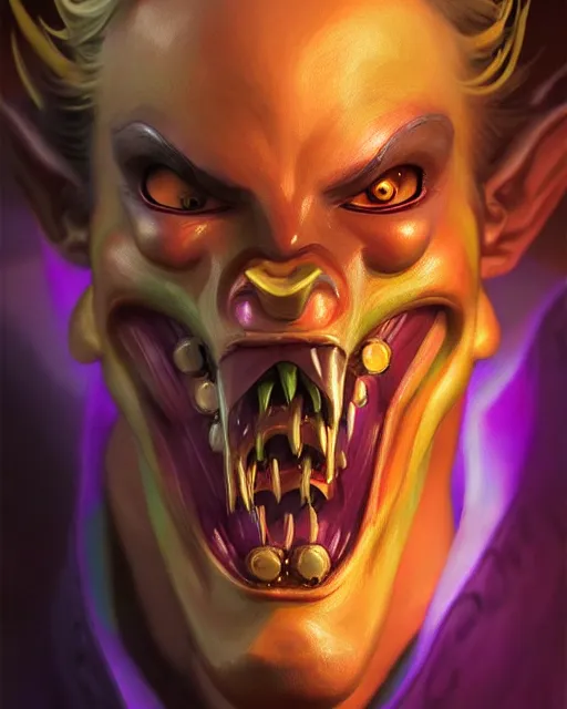 Prompt: junkrat from overwatch, mouth closed, fantasy, fantasy art, fantasy, colorful, elegant, character portrait, portrait, close up, highly detailed, intricate detail, amazing detail, sharp focus, vintage fantasy art, vintage sci - fi art, radiant light, caustics, by boris vallejo