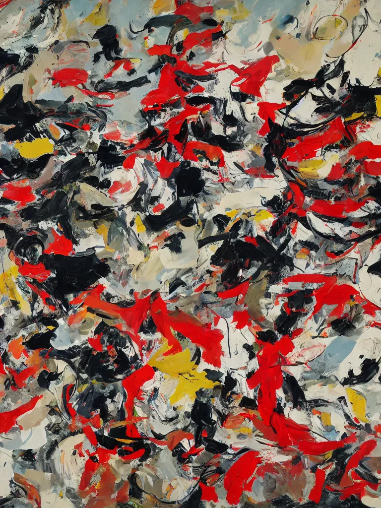 Image similar to abstract painting by cecily brown,