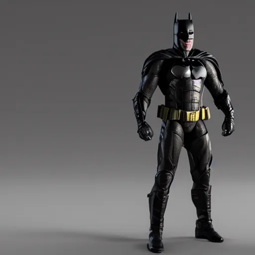 Prompt: highly detailed realistic armored batman from batman v superman - realistic view - realistic detail - blender - unreal engine 5 - 8K with ray tracing