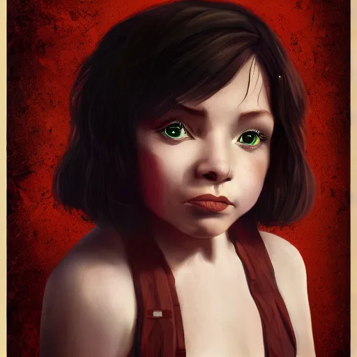 Prompt: a stunning portrait of a short halfling rouge, digital art trending 4 k