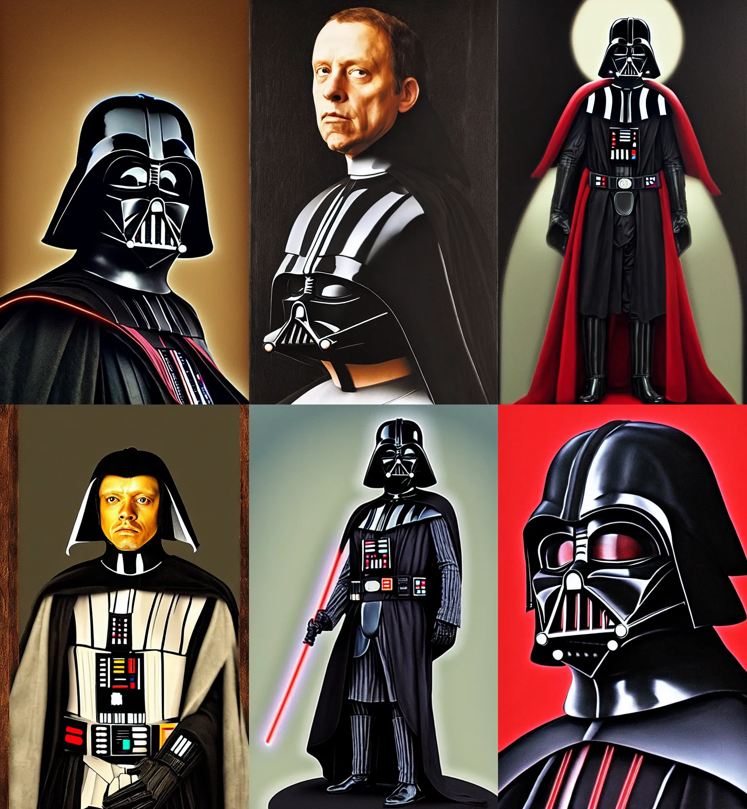 Prompt: Darth Vader, renaissance portrait, hi res