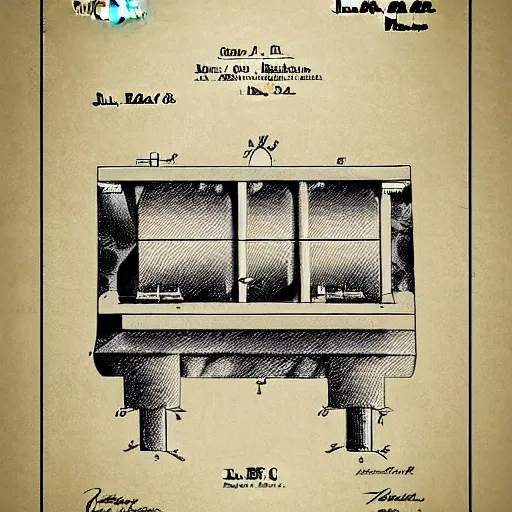 Image similar to Patent illustration for a mechanical apparatus that draws any desired picture