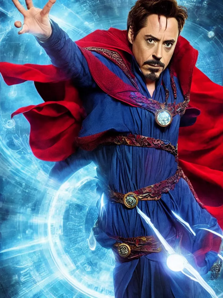 Prompt: Robert Downey Jr as Doctor Strange