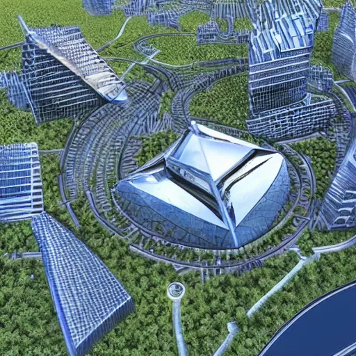 Image similar to detailed utopia, technology, futuristic