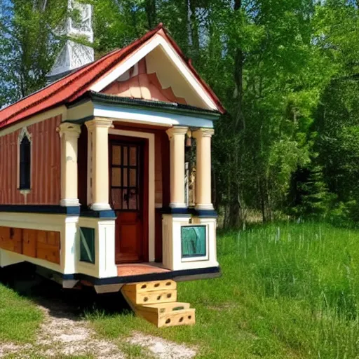 Image similar to tiny home that looks exactly like st volodymyr's cathedral.