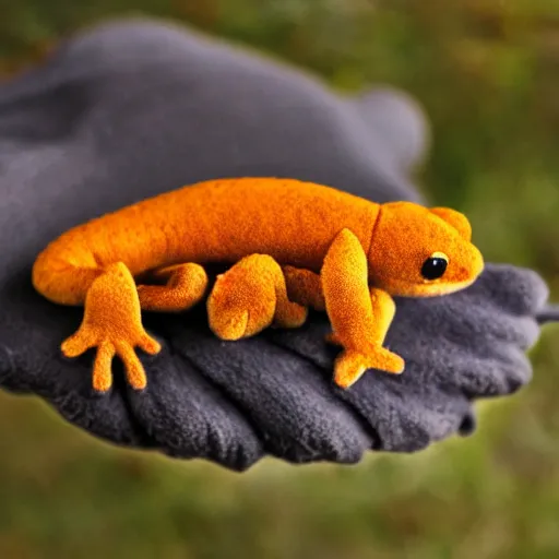 Prompt: salamander beanie baby