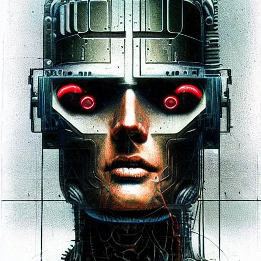 Prompt: tom brady cyborg, android, giger, beksinski, cyberpunk