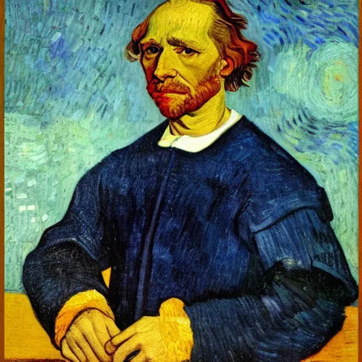 Image similar to christopher columbus portrait!!! painted by ( ( ( van gogh ) ) ), 4 k, 8 k