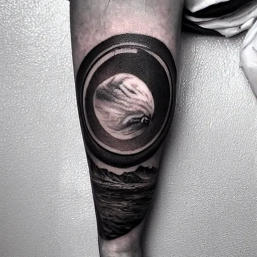 Prompt: tattoo of a jupiter