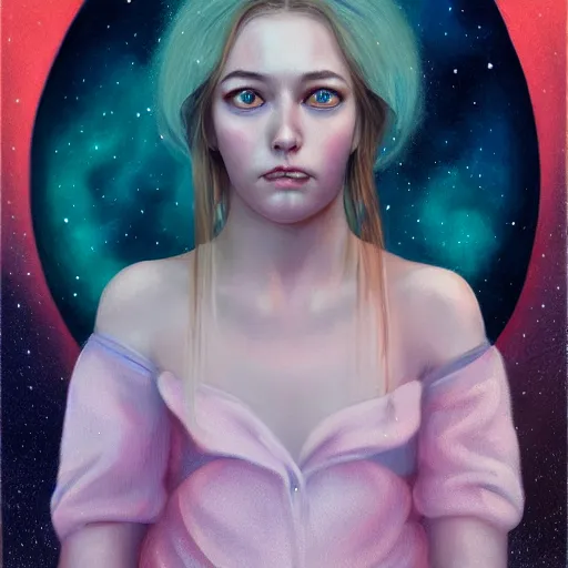 Prompt: portrait of young tardigrade teenager in the 1 9 7 0 s by charlie bowater