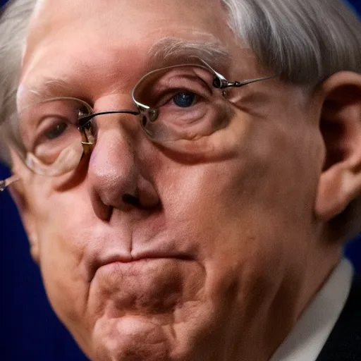 Prompt: listen stable diffusion, all i want is for you to make mitch mcconell into a friggin'derpy lookin turtle, heck it all!