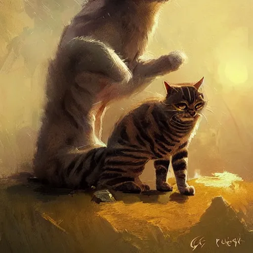 Image similar to god of cats by greg rutkowski