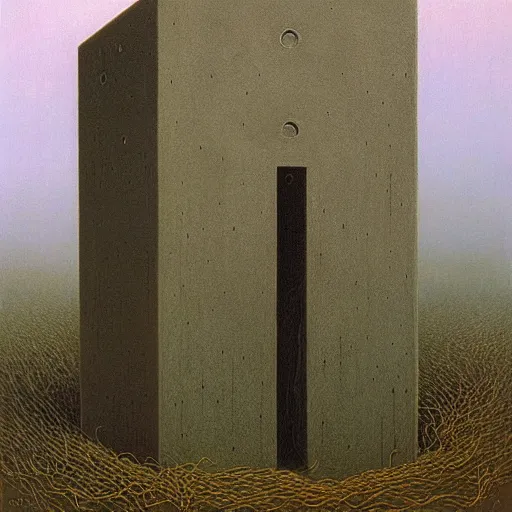 Image similar to dead box by zdzisław beksinski